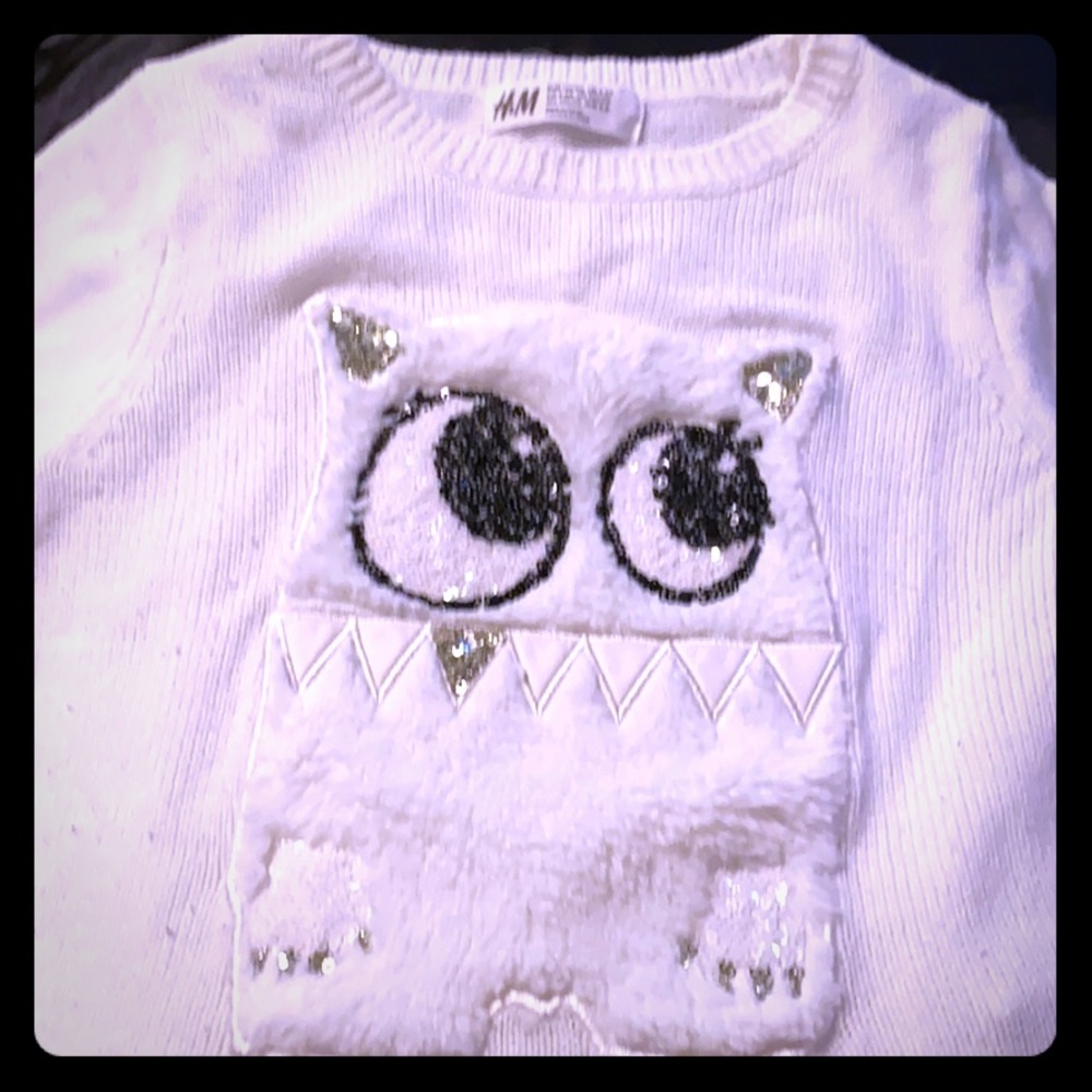 Girls monster sweater